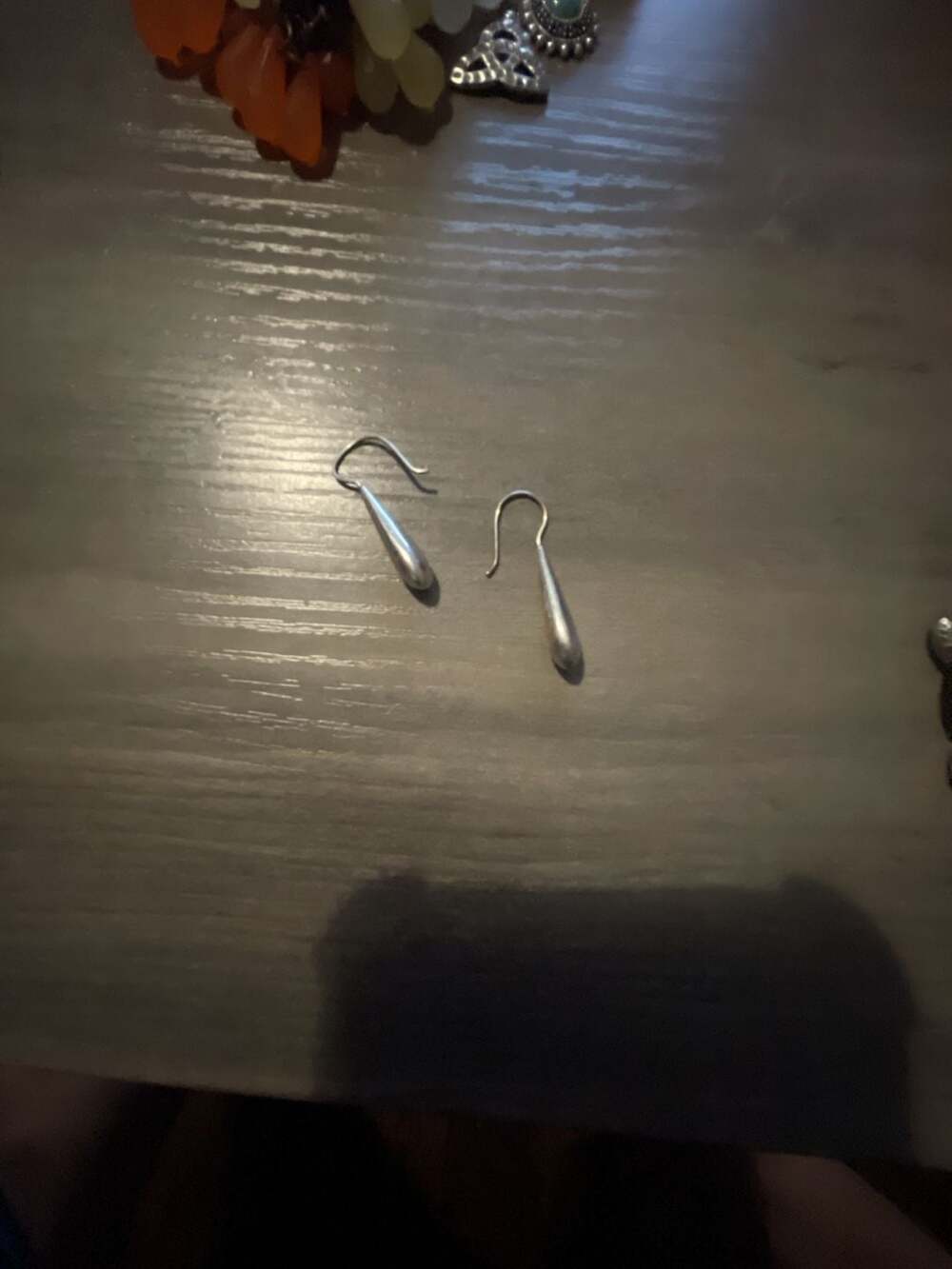 Sterling Silver Teardrop Dangle Drop Earrings